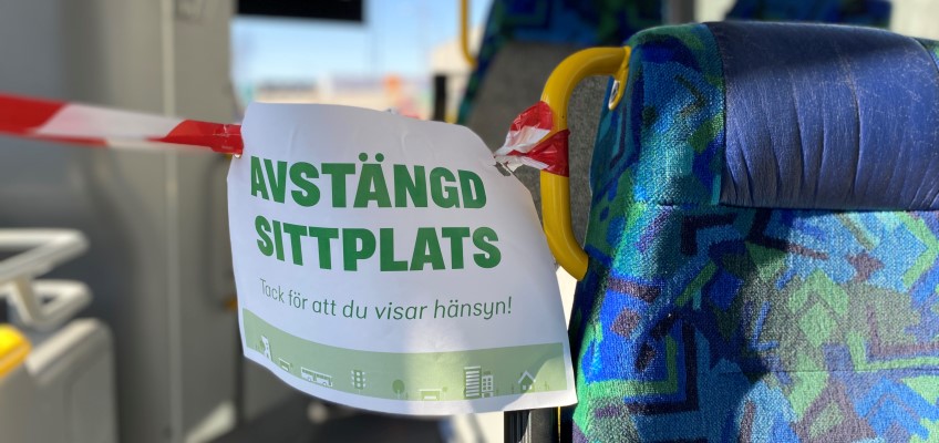 Avstängd sittplats på buss