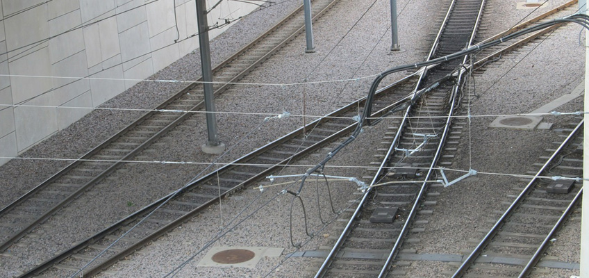 Tågräls i stadstrafik 