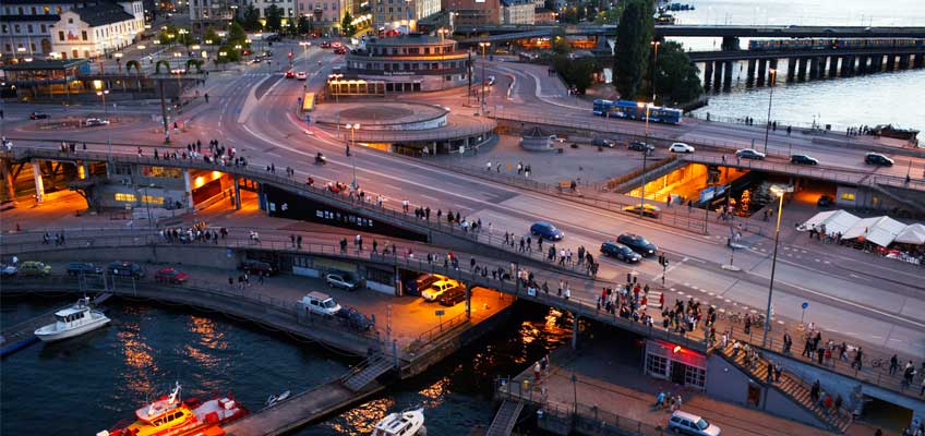 Planskild korsning vid Slussen